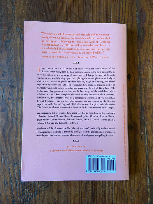 The Scottish Witch-Hunt in Context - Julian Goodare