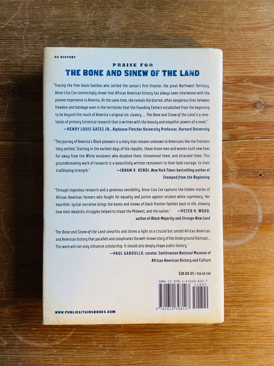 The Bone and Sinew of the Land - Anna-Lisa Cox