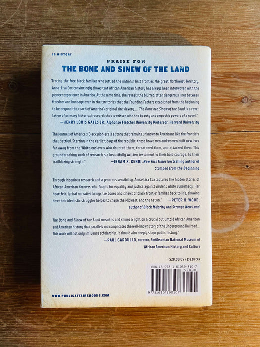 The Bone and Sinew of the Land - Anna-Lisa Cox