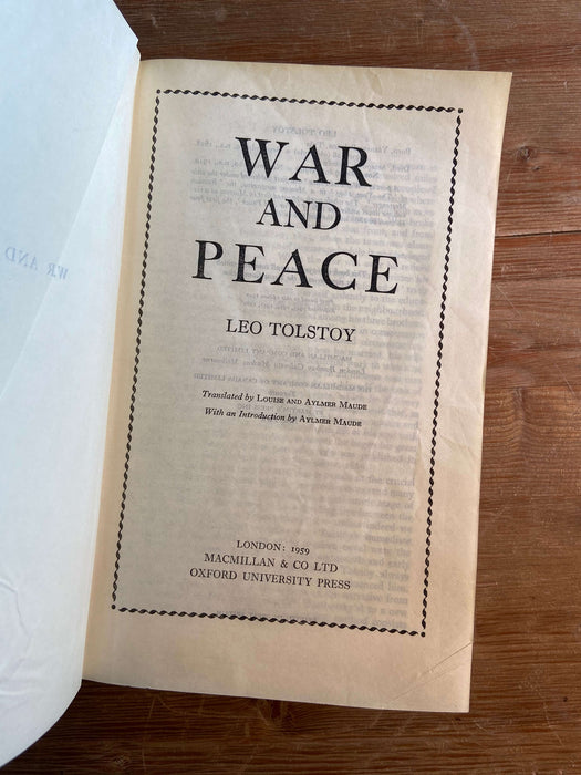 War and Peace - Leo Tolstoy