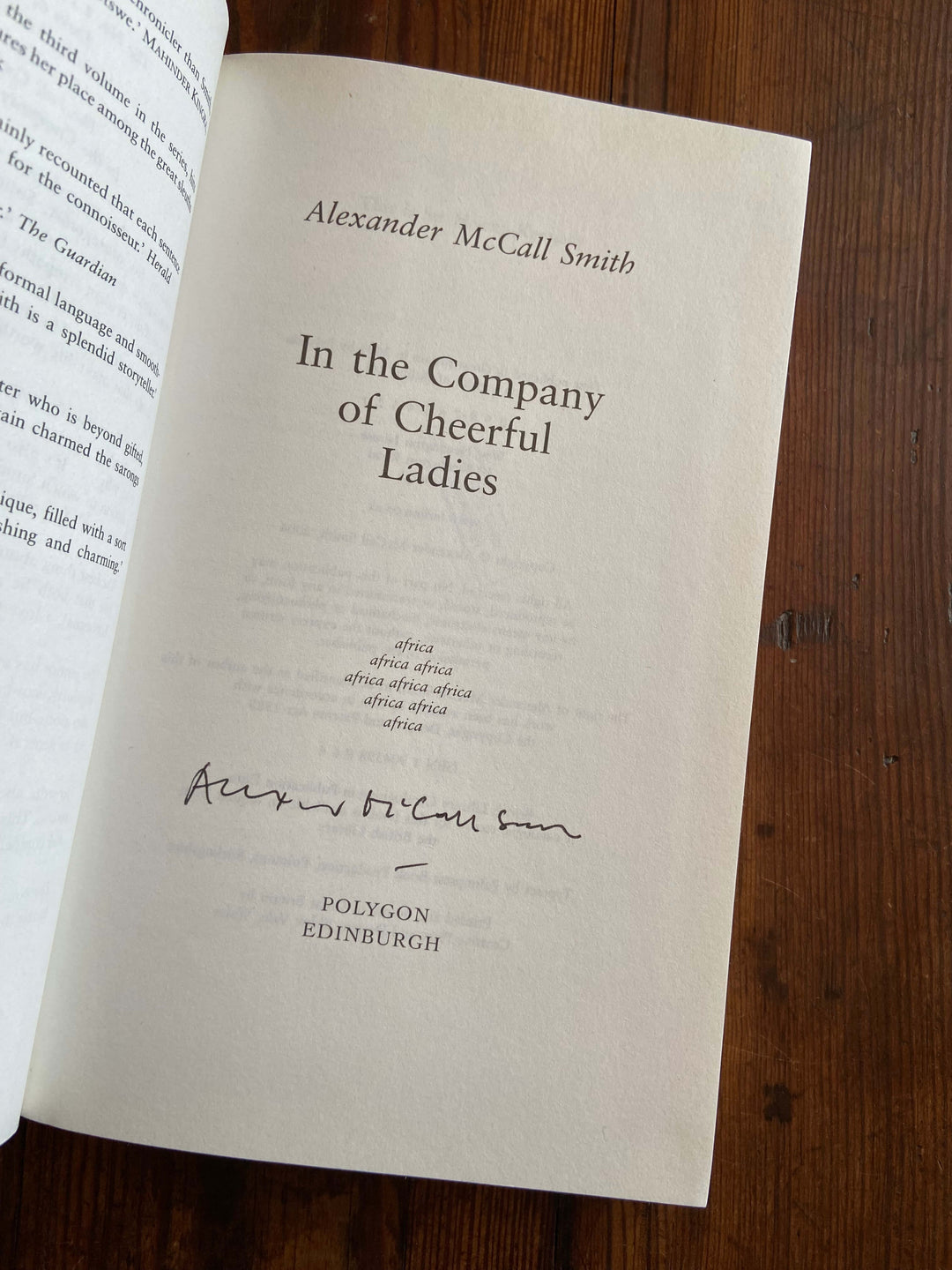 In the Company of Cheerful Ladies - Alexander McCall Smith